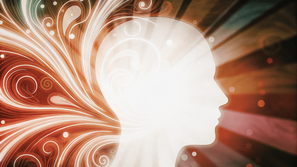 Exploring your inner compass 4 an illustration of a head in profile to illustrate the concept of thoughts of fantasy and reality
